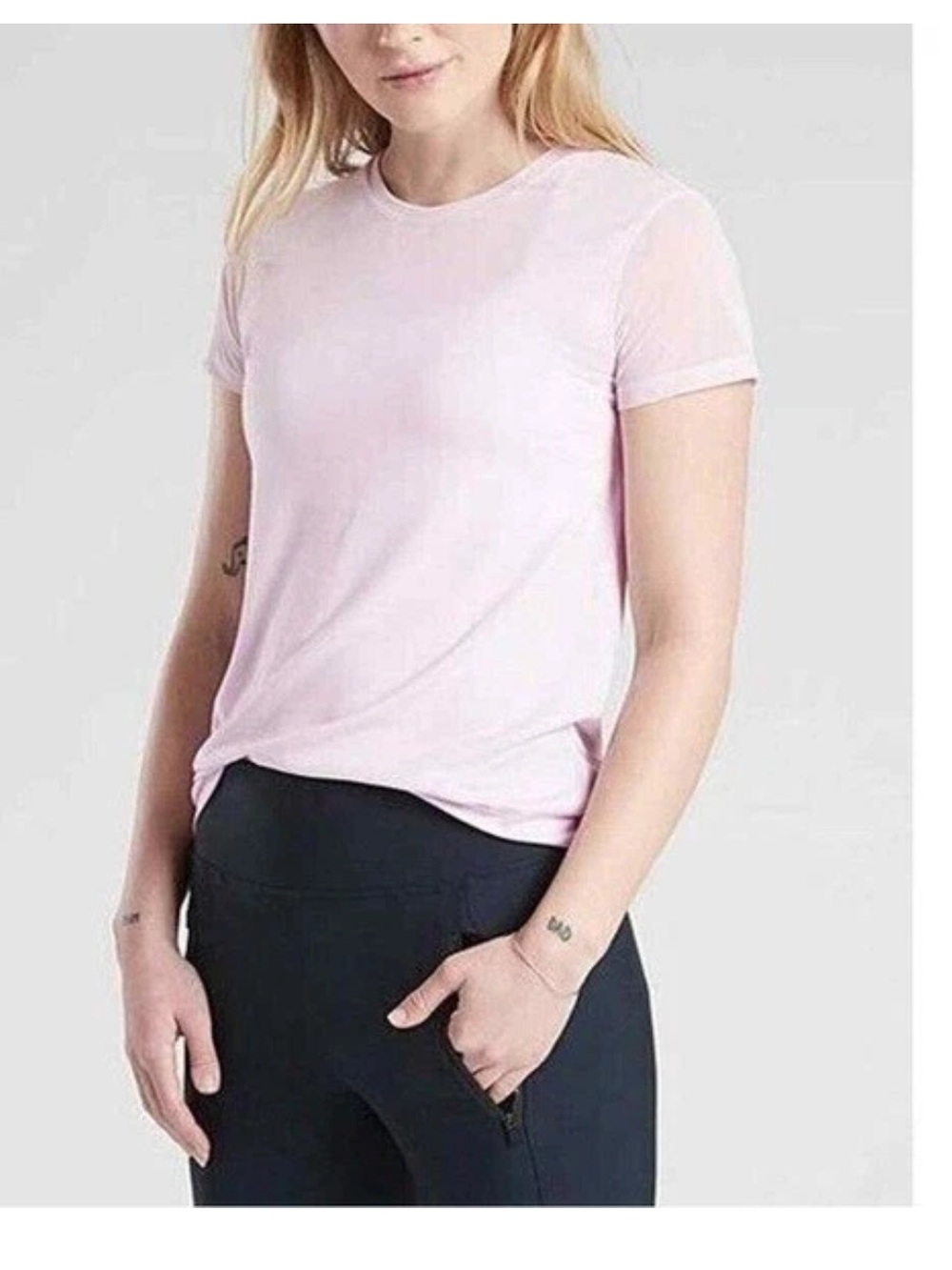 New With Tqgs Athleta Cloudlight Fusion Tee Sz L